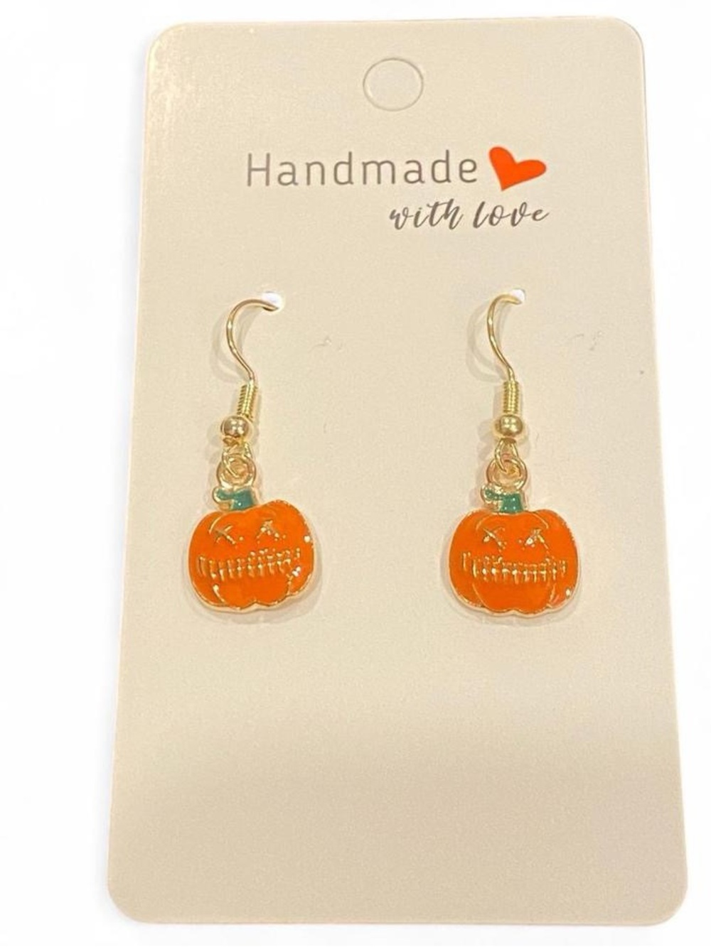 Jack-O-Lantern Pumpkin Earrings